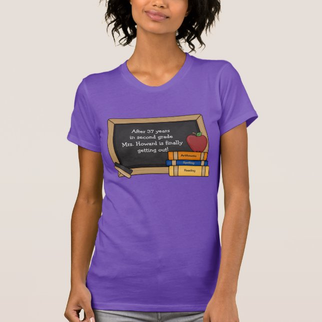 Die Tafel-Ruhestands-T - Shirt des Lehrers (Vorderseite)