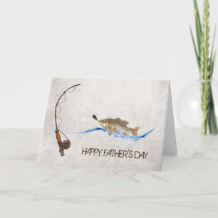 Die Tag-Fische des Vaters auf Pfosten Karte