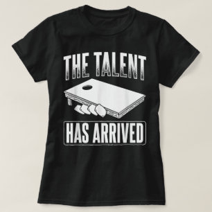 Die Talentsind-Angekommen-Tüte Bohnen Cornhole T-Shirt