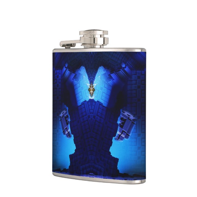 Die Talidos-Stahlkammer Flachmann (Links)