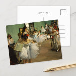 Die Tance-Klasse | Edgar Degas Postkarte<br><div class="desc">Die Tanzklasse (1874) des französischen Künstlers Edgar Degas. Die originelle Kunstmalerei ist ein Öl auf der Leinwand, das ein Set der Tanzklasse in einem Probe-Raum in der alten Pariser Opéra darstellt. Verwenden Sie die Entwurfstools, um einen benutzerdefinierten Text hinzuzufügen oder das Bild zu personalisieren. Alle Vintagen Kunstwerke in unserem Shop...</div>