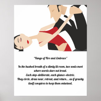 Die Tango-Paare tanzen durch Romantik und Leidensc Poster
