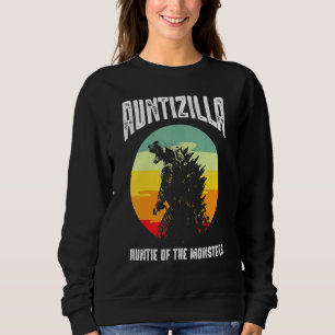 Die Tante der Monster retro Vintage Sonnenschein Sweatshirt