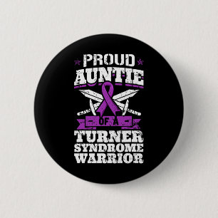 Die Tante eines Turner-Syndroms Krieger Button