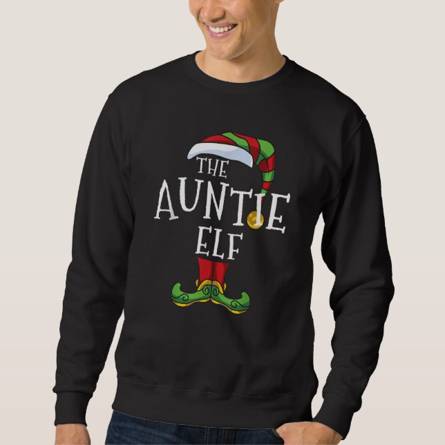 Die Tante Elf Familie Matching Weihnachtsgruppe Gi Sweatshirt (Vorderseite)