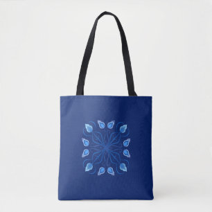 Die Tanz der blauen Tulpenstiele Tragetasche