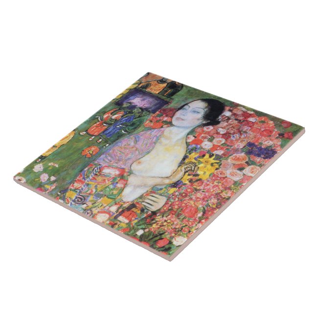 Die Tänzerin, Gustav Klimt Fliese (Seite)