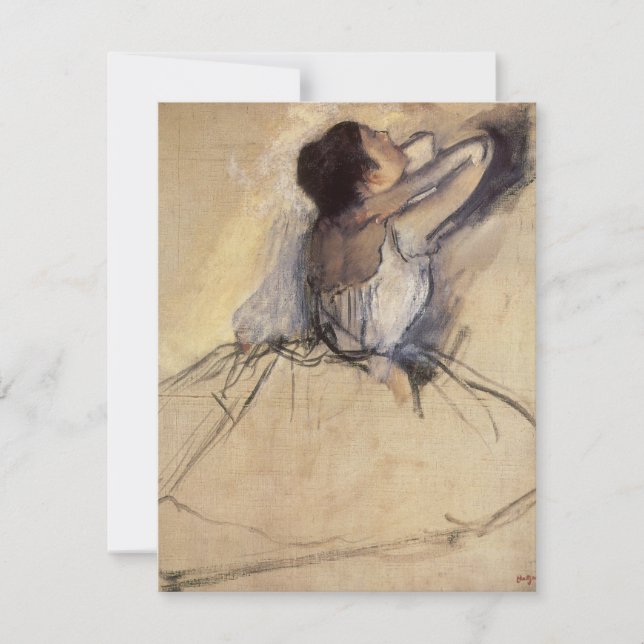 Die Tänzerin von Edgar Degas, Vintag Ballerina Art (Vorderseite)