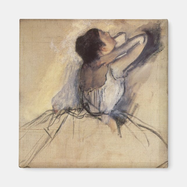 Die Tänzerin von Edgar Degas, Vintag Ballerina Art Magnet (Vorne)
