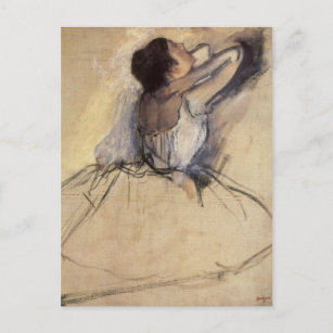 Die Tänzerin von Edgar Degas, Vintag Ballerina Art Postkarte