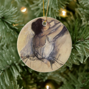 Die Tänzerin von Edgar Degas, Vintage Ballerina Ku Keramik Ornament