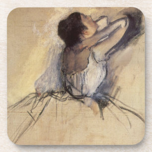 Die Tänzerin von Edgar Degas, Vintage-Ballerina-Ku Untersetzer