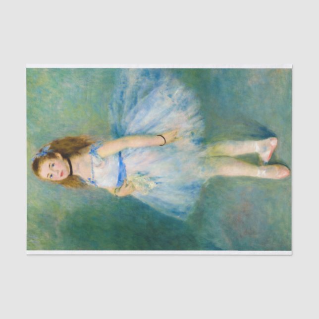 Die Tänzerin von Pierre-Auguste Renoir Seidenpapier (Vorderseite)