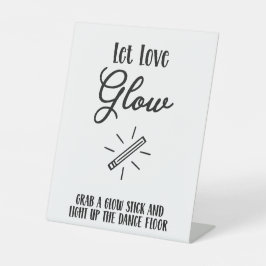 Die Tanzfläche leuchten Sockelschild