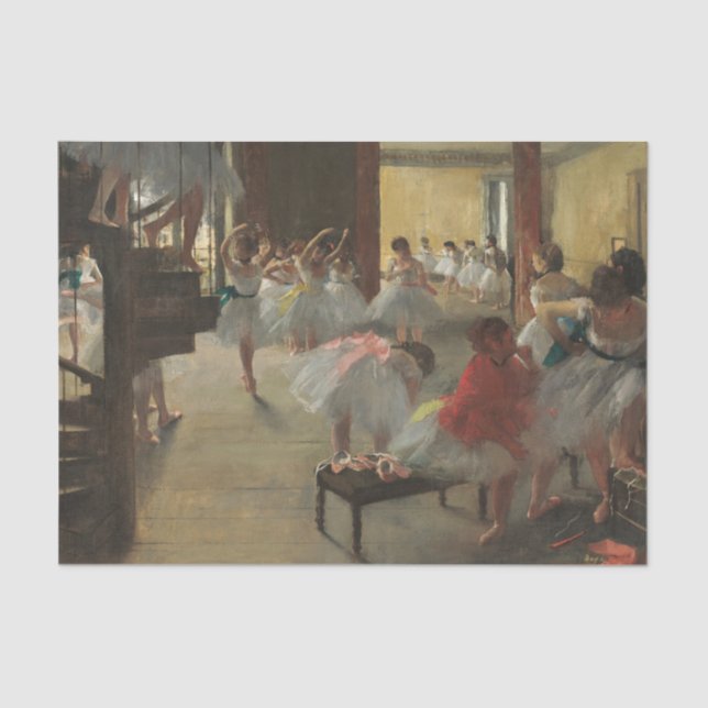 Die Tanzklasse, Degas Dekoupage Art Seidenpapier (Vorderseite)