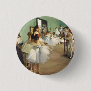 Die Tanzklasse Edgar Degas Button