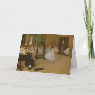 Die Tanzklasse   Edgar Degas Karte