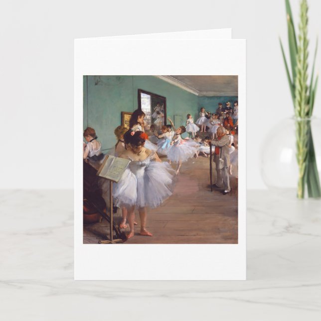 Die Tanzklasse, Edgar Degas Karte (Vorderseite)