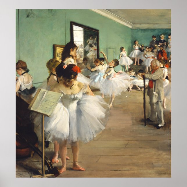 Die Tanzklasse Edgar Degas Poster (Vorne)