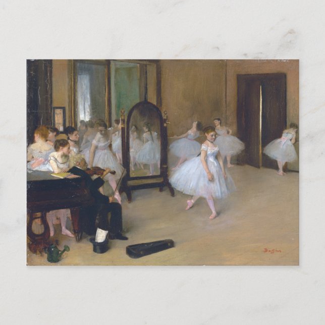 Die Tanzklasse - Edgar Degas Postkarte (Vorderseite)