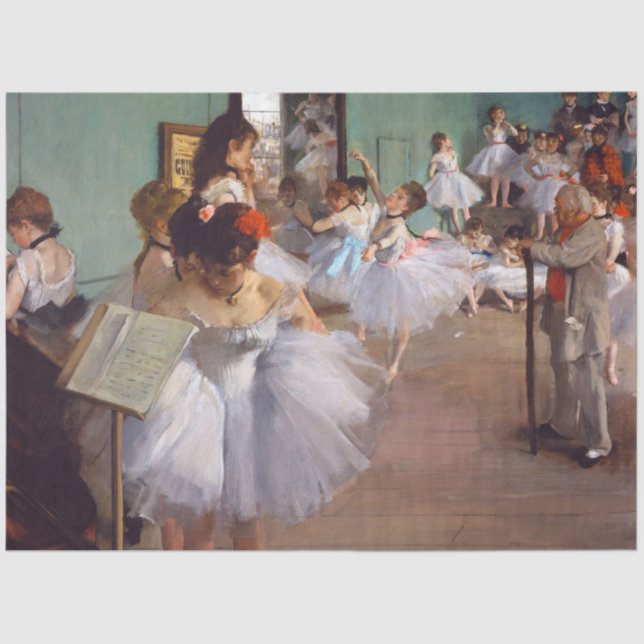 Die Tanzklasse, Edgar Degas Seidenpapier (Vorderseite)