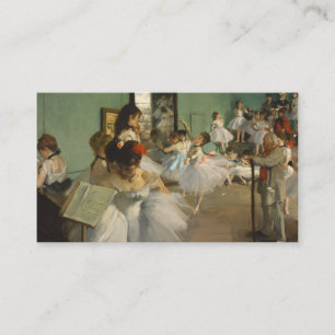 Die Tanzklasse. Edgar Degas Visitenkarte