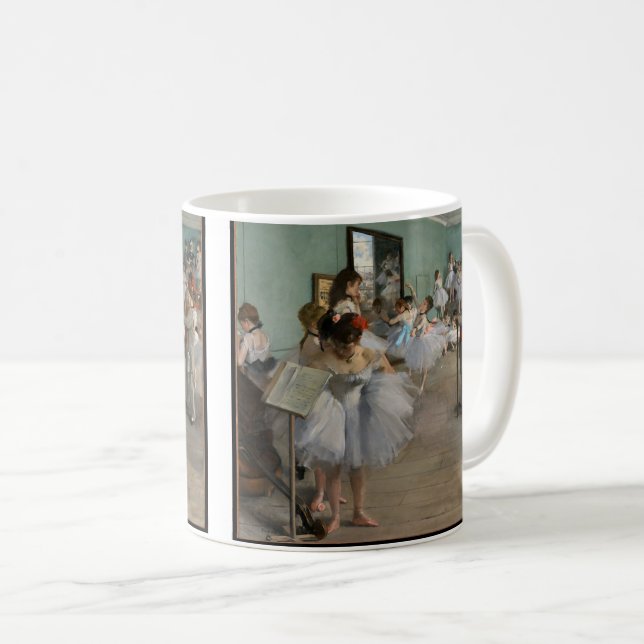 Die Tanzklasse von Edgar Degas Kaffeetasse (VorderseiteRechts)