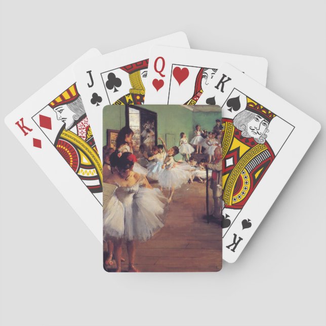 Die Tanzklasse von Edgar Degas Spielkarten (Rückseite)