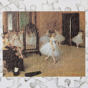 Die Tanzklasse von Edgar Degas, Vintage-Ballett Puzzle
