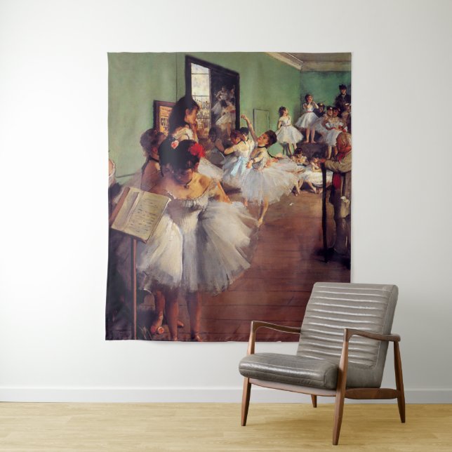 Die Tanzklasse von Edgar Degas Wandteppich (Beispiel)