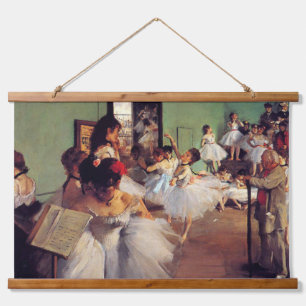 Die Tanzklasse von Edgar Degas Wandteppich Mit Holzrahmen