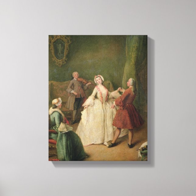 Die Tanzstunde Leinwanddruck (Vorderseite)