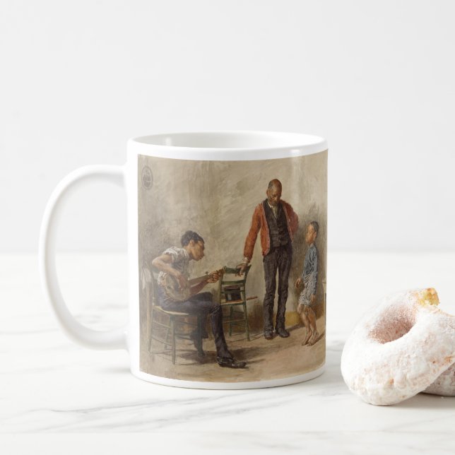 Die Tanzstunde von Thomas Eakins Kaffeetasse (Mit Donut)