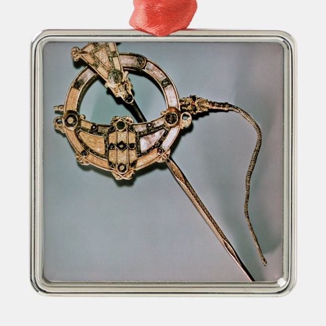 Die Tara-Brosche, von Bettystown, Landkreis Meath Silbernes Ornament (Vorne)