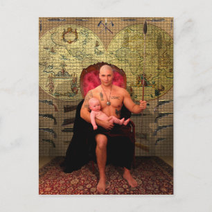 Die Tarot-Karte des Kaisers Postkarte