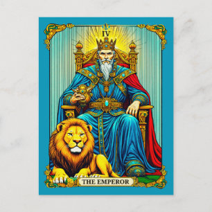Die Tarot-Karte des Kaisers Postkarte