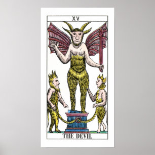 Die Tarot-Karte des Teufels Poster
