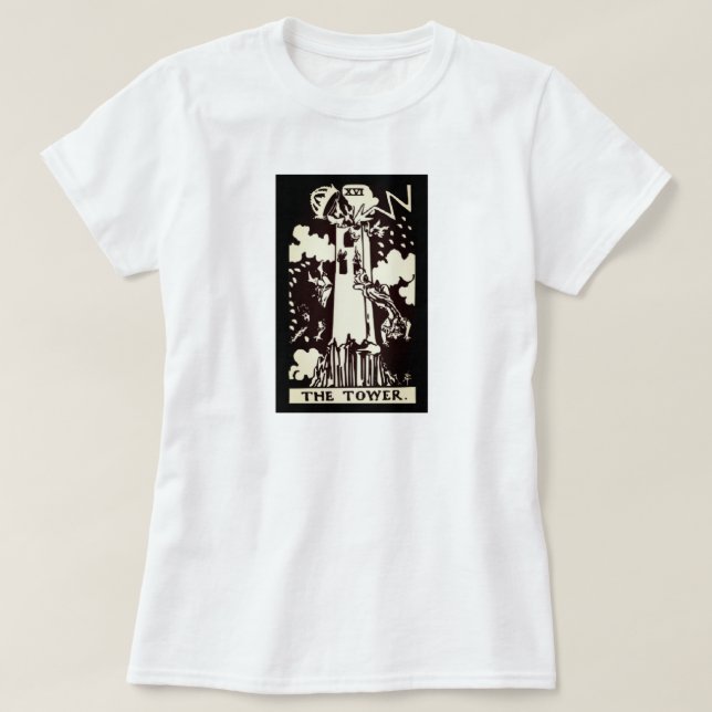 die Tarot-Karte des Turms | T-Shirt (Design vorne)