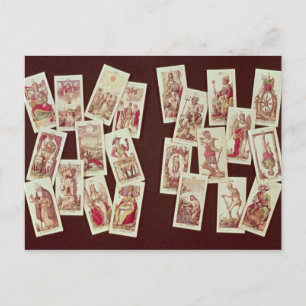 Die Tarot-Karten des großen Arkanas Postkarte