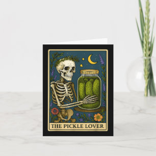 Die Tarotkarte Pickle Lover Vintage-Skelett-Tarot Karte