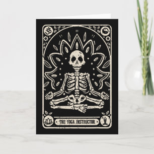 Die Tarotkarte Yoga-Lehrer Halloween Karte