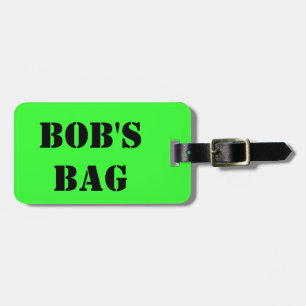 Die Tasche des Bobs Gepäckanhänger