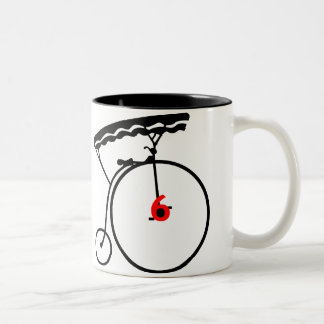 Die Tasse der Gefangen-Zahl-sechs