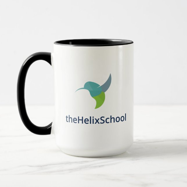 Die Tasse der Helix-Schule (Links)