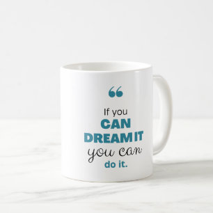 Die Tasse der Motivation für den ultimativen Morge