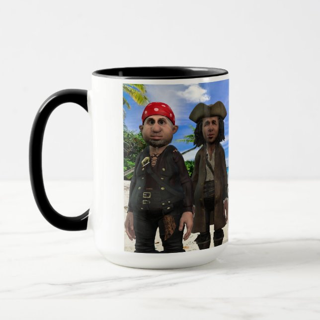 Die Tasse der Piraten-Crew (Links)
