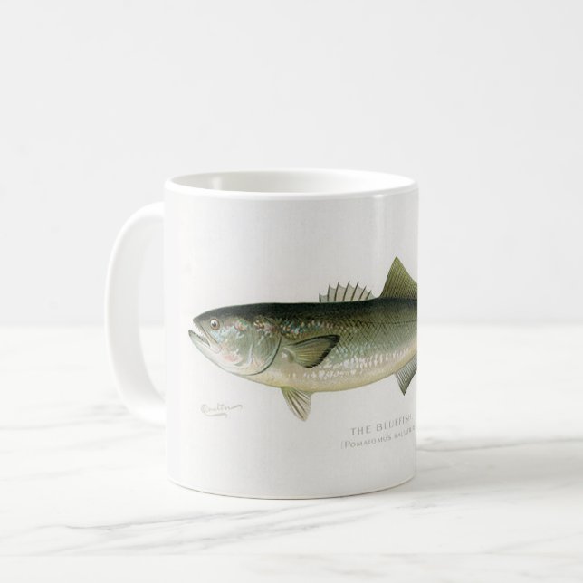 Die Tasse des Bluefish Fisherman (Vorderseite Links)