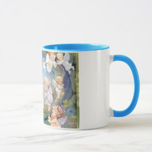 Die Tasse des glücklichen Feiertags-Baby-Engels