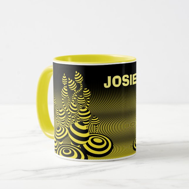 Die Tasse des Kaffees Acid Lemon Magic Pilze. (Vorderseite Links)
