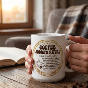 Die Tasse des Kaffeeverrückten - Lustige Retro-Ges